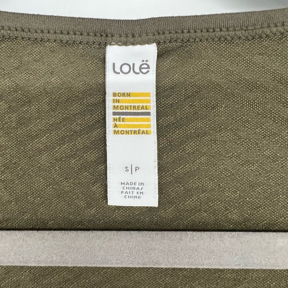 Lole Long Sleeve T-Shirt Women's Size S Olive Green Pullover Workout Activewear - Picture 5 of 7